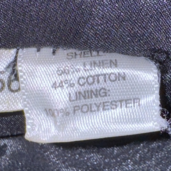 Ann Taylor Black Linen Blend Button-Front Blazer Sz 2 Crop Career Officecore - Picture 8 of 12